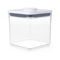 Pote para alimentos transparente oxo pop 2.0 quadrado 2,6 litros