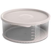 Pote Para Alimentos Transparente Redondo 1300 Ml Com Tampa