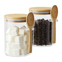 Pote para Armazenamento de Alimentos OneDream 450ml Conjunto com 2 Potes de Vidro Pote para Armazenamento de Alimentos OneDream 450ml Conjunto com 2 Potes de Vidro
