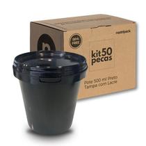 Pote Para Bolo Com Tampa Lacre - Kit Com 50 Pçs