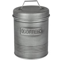 Pote para Café 1,50L Lata Coffee Porta Condimentos em Aço Soho Yoi Grafite