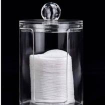 Pote Para Discos de Algodão e Hastes Flexíveis com Tampa Pote Para Discos de Algodão e Hastes Flexíveis com Tampa