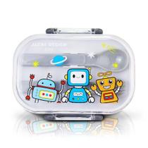 Pote Para Lanche De 2 Andares Amiguinhos 400 Ml - Jacki Design Robo Preto Pote Para Lanche De 2 Andares Amiguinhos 400 Ml - Jacki Design Robo Preto