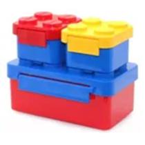 Pote Para Lanche Marmita Lancheira Infantil Escola De Montar Lego