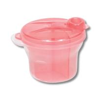 Pote para leite em po com divisoria rosa - buba