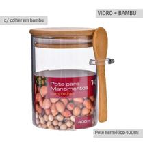 Pote para Mantimentos com Colher 400ml