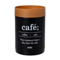 Pote Para Mantimentos De Plástico 1150ml Plug Café Açúcar Decorado Pote Para Mantimentos De Plástico 1150ml Plug Café Açúcar Decorado