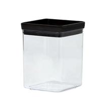 Pote Para Mantimentos Hermético Black Quadrado Empilhável 1000ml Código 2118 Paramount Plásticos