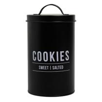 Pote Para Mantimentos Lata Com Tampa Para Cookies Bolacha Biscoito 1,7 Litros