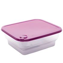 Pote Para Mantimentos Quadrado Com Tampa Com Válvula Para Micro-ondas. 2,4L. Pote Para Mantimentos Quadrado Com Tampa Com Válvula Para Micro-ondas. 2,4L.