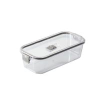 Pote Para Mantimentos Slim Multiuso Com Tampa Click Cinza Pote Para Mantimentos Slim Multiuso Com Tampa Click Cinza