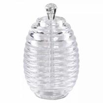 Pote Para Mel Em Acrílico Formato Colméia (Meleira)