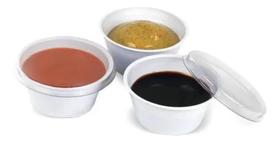 Pote Para Molho C/tampa 30 Ml Molheira C/100 Un