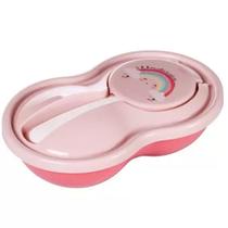 Pote Para Papinha Com Colher Plasútil Baby 320 ML Alimentação Pote Para Papinha Com Colher Plasútil Baby 320 ML Alimentação