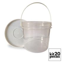 Pote Para Papinha De Plastico 2.2L Transparente 20 Pçs - Nastripack