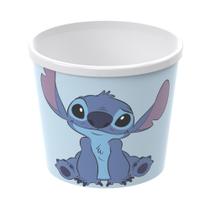 Pote para Pipoca Decorado Stitch em Plástico 2,1L - Plasútil