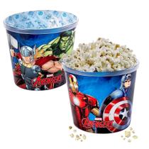 Pote para Pipoca Infantil dos Vingadores Balde Avengers Original 2 Litros