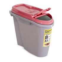 Pote para ração Porta Ração Dispenser Plast Pet 8L 3,5kg
