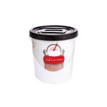 Pote para Sal Grosso em Plástico com Tampa Rosca Preta 1,8L - Plasutil Pote para Sal Grosso em Plástico com Tampa Rosca Preta 1,8L - Plasutil