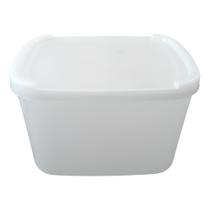 Pote Para Sorvete Branco Com Tampa - 2 Litros - Kit com 4 unidades