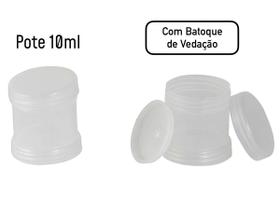 Pote para tinta reborn 10ml com batoque 20 unidades