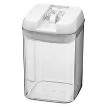 Pote Patrik de Plástico Transparente Hermético 800ml C/Tampa