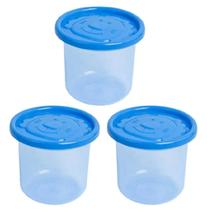 POTE PEQUENO COM TAMPA INFANTIL COM TRÊS 200ml cores POTE PEQUENO COM TAMPA INFANTIL COM TRÊS 200ml cores