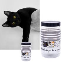 Pote Pet porta Ração para Gato 1,9 Litros Com Alça Preto Pote Pet porta Ração para Gato 1,9 Litros Com Alça Preto