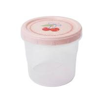 Pote Plástico 1,8L Porta Mantimentos Cozinha Tampa Rosca Rosa Freezer, Microondas Transparente