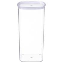 Pote Plástico 2L Transparente Organizador Mantimentos Grãos Pote Plástico 2L Transparente Organizador Mantimentos Grãos