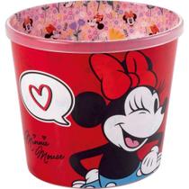 Pote Plástico Balde para Pipoca Minnie 2,1L