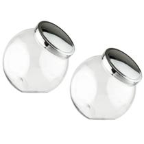 Pote Plástico Bandeirante Tampa Prata Baleiro 2,4 Lts 2 unid