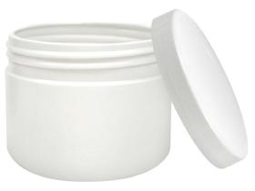 Pote Plástico Branco Multiuso Redondo 350g - Santa Clara