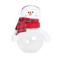Pote Plástico com Boneco de Neve 320ml 15x10cm - 1 Unidade - 1201321 Pote Plástico com Boneco de Neve 320ml 15x10cm - 1 Unidade - 1201321