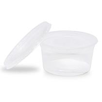 Pote Plástico Com Tampa 200 Ml 500 Unidades Rioplastic