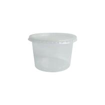 Pote Plastico com Tampa 500 Ml 300 Unidades Rioplastic Pote Plastico com Tampa 500 Ml 300 Unidades Rioplastic