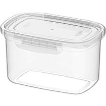 Pote Plástico com Travas 2,2L Transparente Fechamento Seguro Nitron Plast Pote Plástico com Travas 2,2L Transparente Fechamento Seguro Nitron Plast