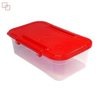 Pote plástico com travas laterais 1,2 litros para armazenamento de alimentos Nitronplast
