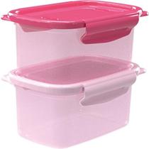 Pote Plastico Conj.2Pt C/Trava Degrade 460Ml