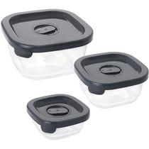Pote Plástico Conj. 3 Potes Encaixáveis C/va Kit (7899808822371)