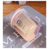 Pote Plástico de Armazenamento com 3 Divisórias 1,5Litros Pote Plástico de Armazenamento com 3 Divisórias 1,5Litros