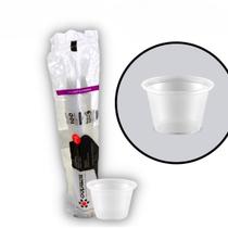 Pote Plástico Descartável Liso Translúcido P-100 Copaza - Linha Café & Sobremesa - 100ml - pct 100 Unidades