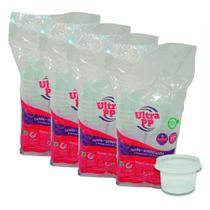 Pote plastico descartavel redondo c/ tampa 140ml com 100 Pote plastico descartavel redondo c/ tampa 140ml com 100