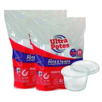 Pote plastico descartavel redondo c/tampa 250ml c/50 ultra - ULTRATHERM Pote plastico descartavel redondo c/tampa 250ml c/50 ultra - ULTRATHERM