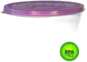 Pote Plástico Free Bpa Multi Uso Vasilha 3,2L Tampa Roxa Pote Plástico Free Bpa Multi Uso Vasilha 3,2L Tampa Roxa