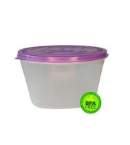 Pote Plástico Free Bpa Multi Uso Vasilha 5,5L Tampa Roxa