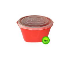 Pote Plástico Free Bpa Multi Uso Vasilha 5,5L Vermelho