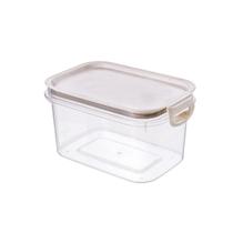 Pote Plástico Hermético com Travas 1,2L Plasútil Borracha Branco Tampa Modular Mantimentos Moderno