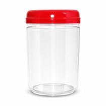 Pote Plástico Liso Médio com Tampa 1,4 L -
