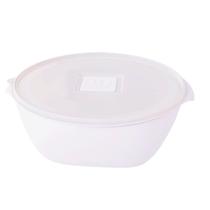Pote Plastico Multiuso Premium Branco 800ml Solido com Tampa Transparente UZ